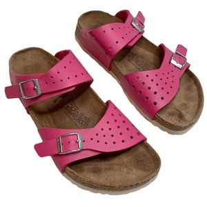 pink birkenstock sandals